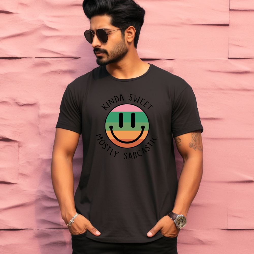 Men's Kinda Sweet Mostly Sarcastic Sarcastic Quotes T-Shirt Main image