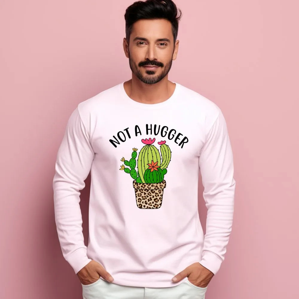 Men's Not A Hugger Sarcastic Quotes Sweatshirts