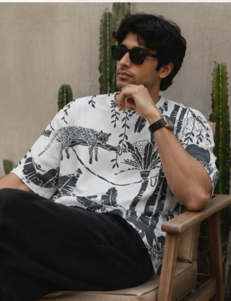 Men's Oversized T-Shirt – Tropical Canopy