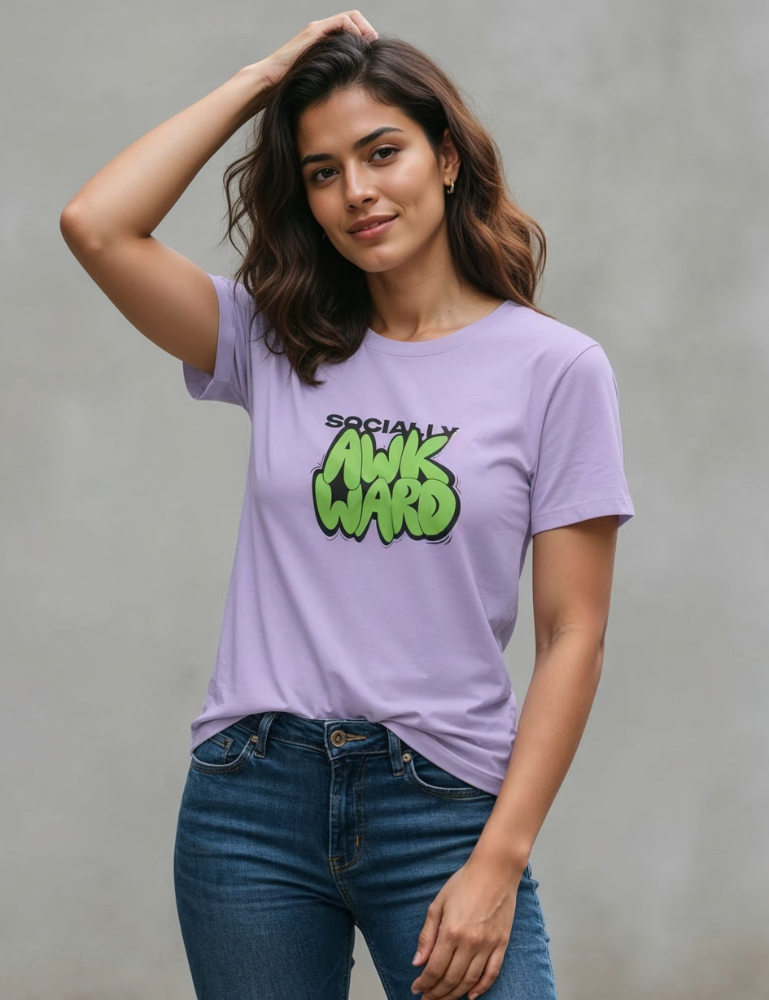 Women's Regular T-Shirt – Socially Awkward