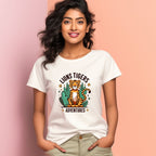 Women's Lions Tigers Adventures Graphics Printed T-Shirt