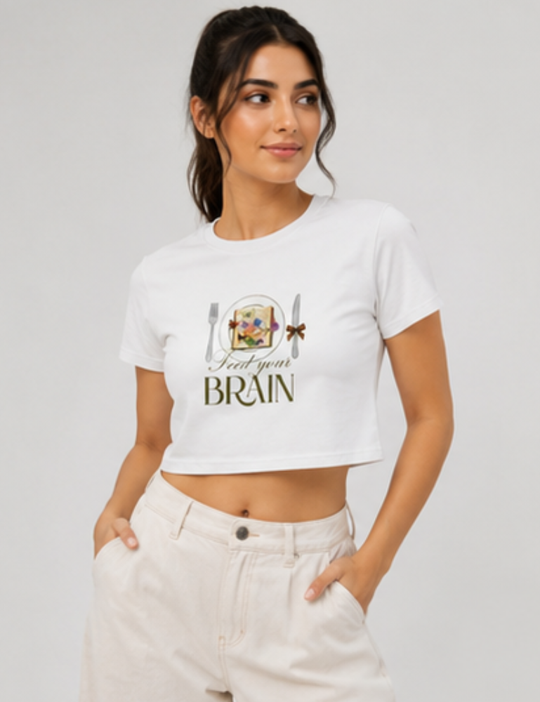 Women's Crop Top – Feed Your Brain