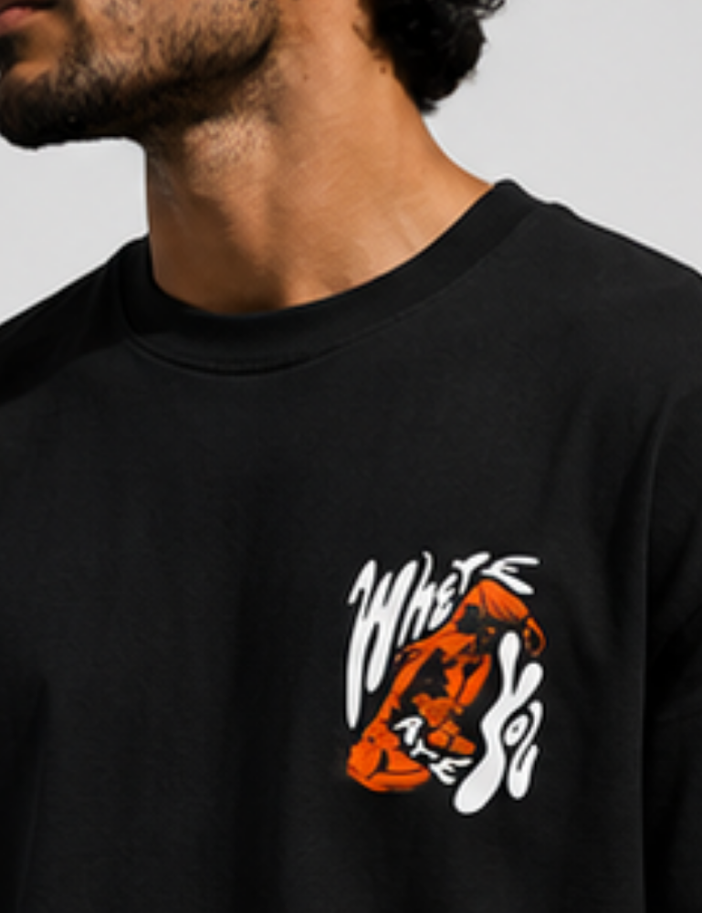 Men’s Premium Oversized T-Shirt – Where Are You