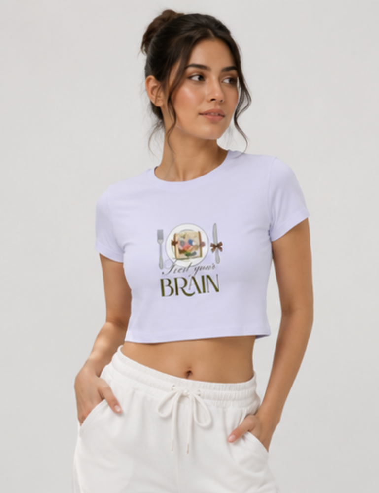 Women's Crop Top – Feed Your Brain