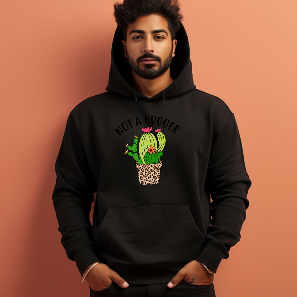 Men's Not A Hugger Sarcastic Quotes Hoodies