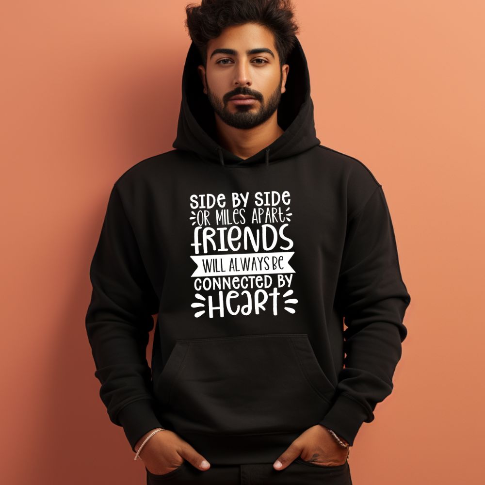 Men's Friendship Quote Printed Hoodies