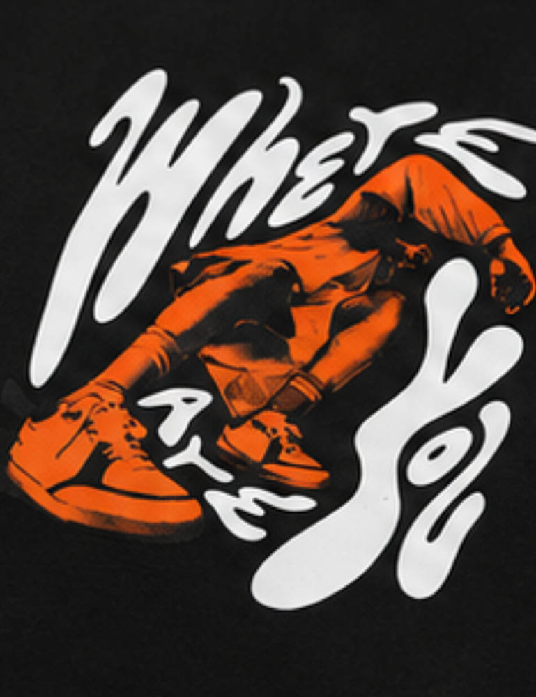 Men’s Premium Oversized T-Shirt – Where Are You