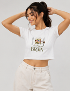 Women's Crop Top – Feed Your Brain