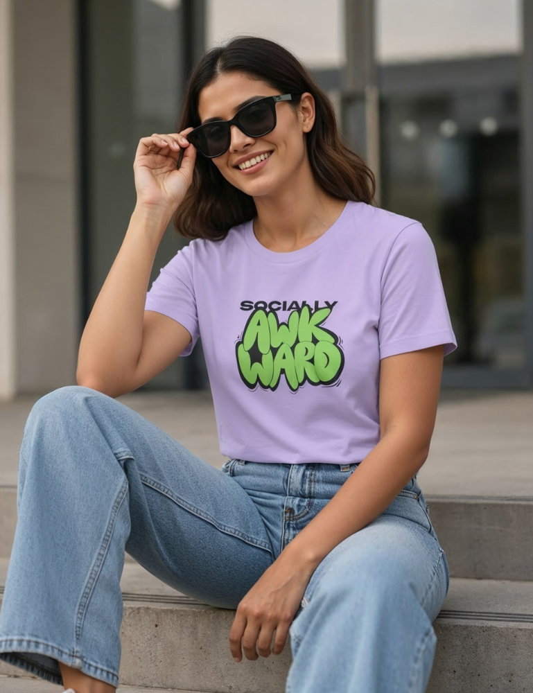 Women's Regular T-Shirt – Socially Awkward