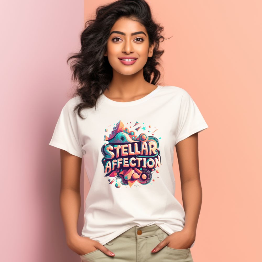 Women's Steller Affection Graphics Printed T-Shirt