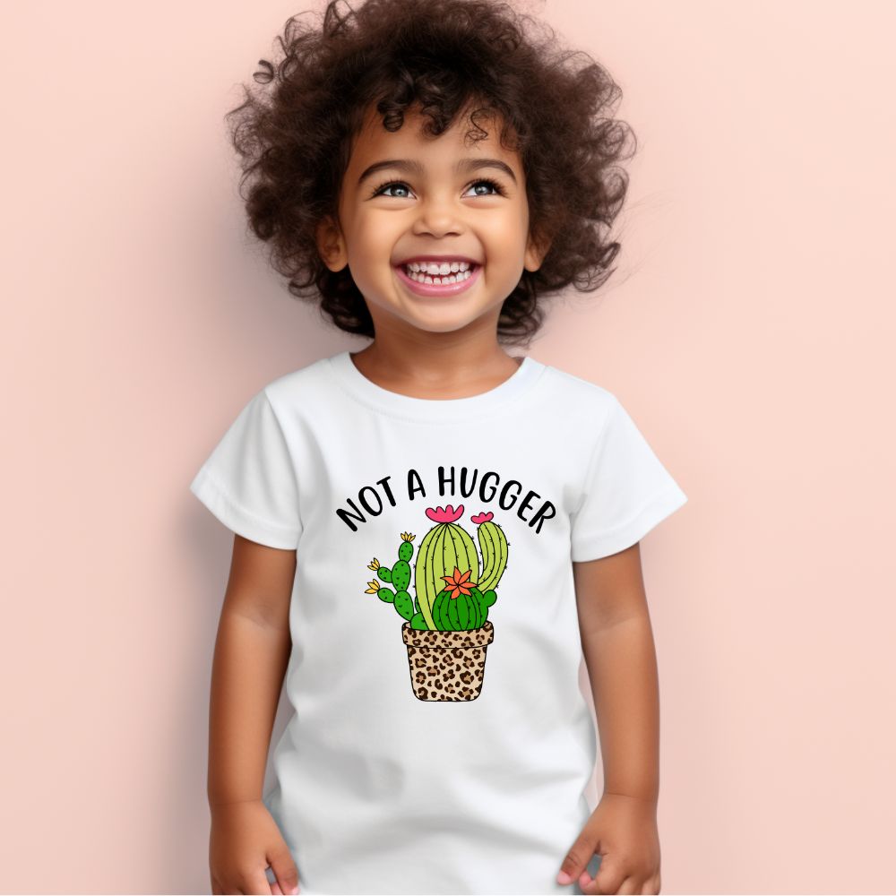 Toddler's Not A Hugger Sarcastic Design T-Shirt Main image