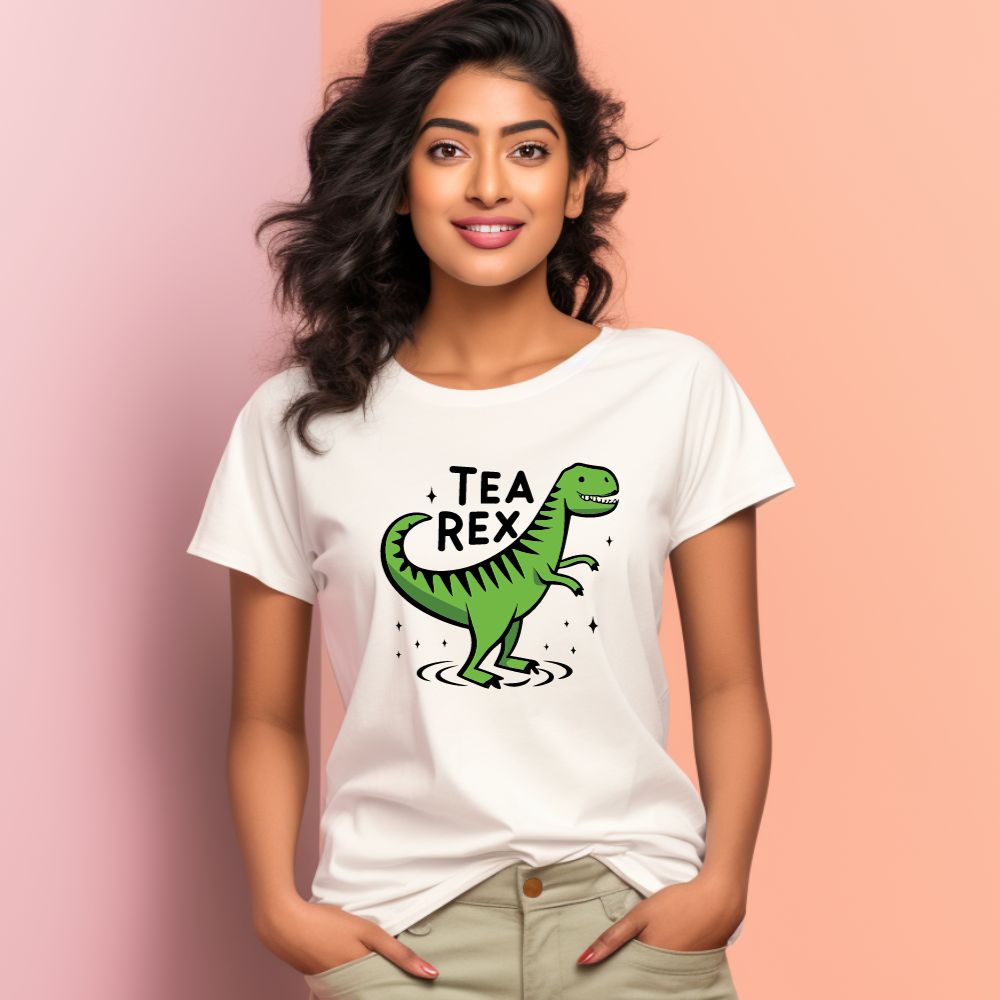 Women's Tea Rex Graphics Printed T-Shirt