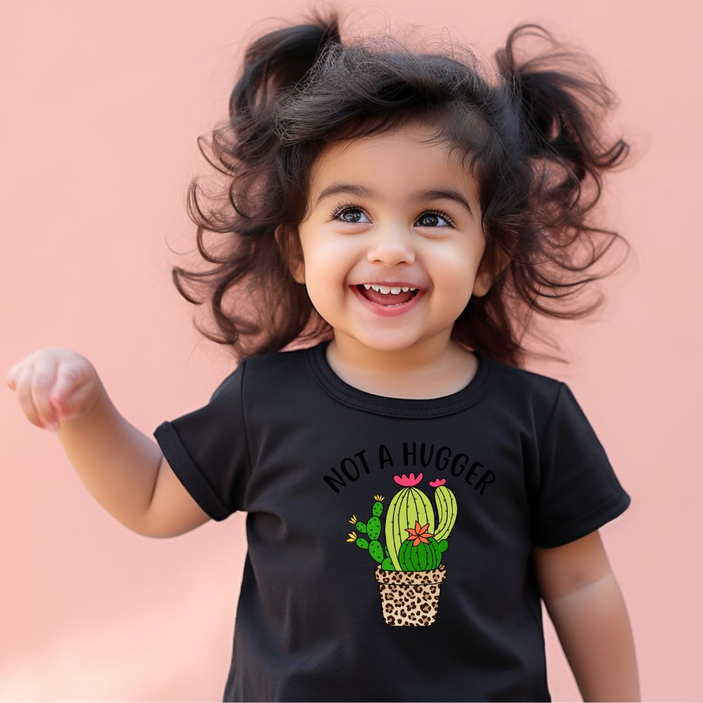 Toddler's Not A Hugger Sarcastic Design T-Shirt Main image