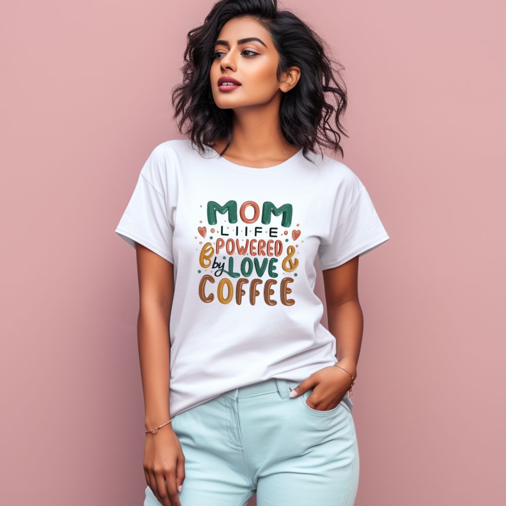 Women's Mom Life Power by Love Graphics Printed T-Shirt Main image