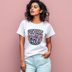 Women's Psychedelic Souls Graphics Printed T-Shirt