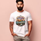 Men’s Explore the Uncharted New Design Printed T-Shirt