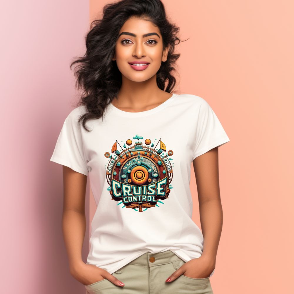 Women's cruise control Graphics Printed T-Shirt Main image