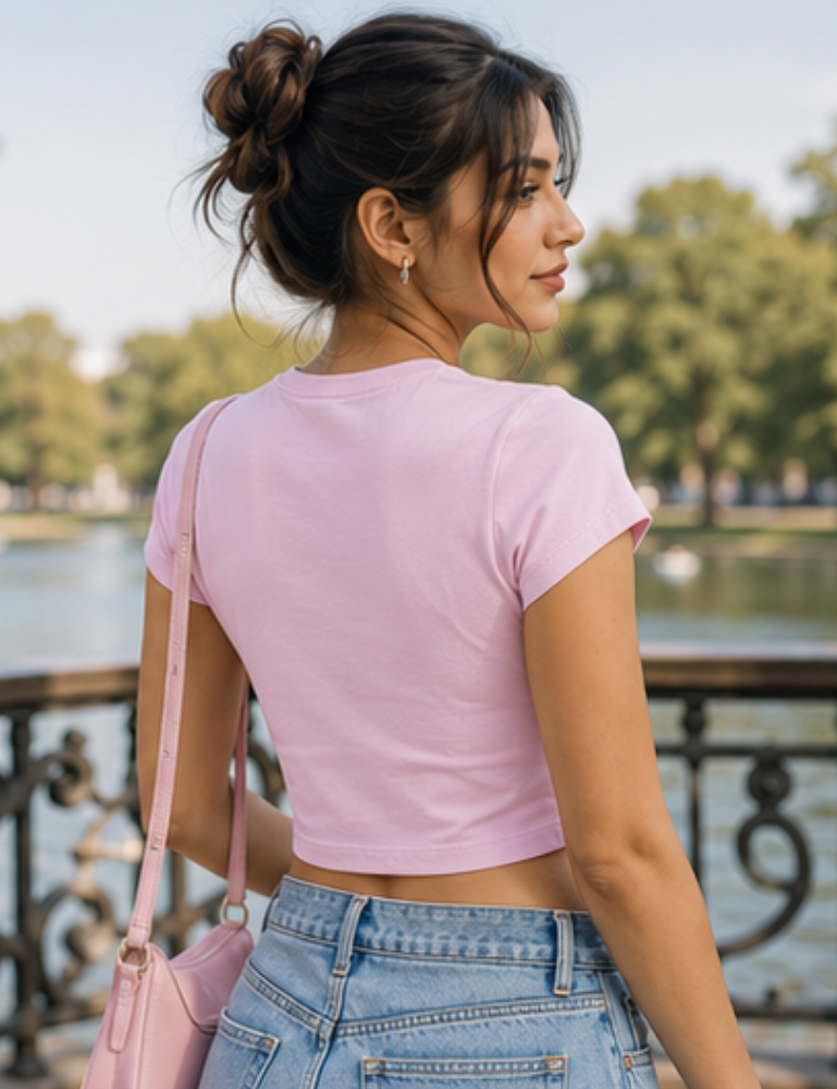 Women's Baby Tee – Coffee & Delulu