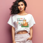 Women's Fun Fact : I Don't Care Sarcastic Quotes Oversized T-Shirt