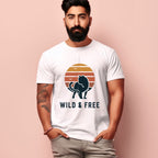 Men's Wild &amp; Free Design Printed T-Shirt