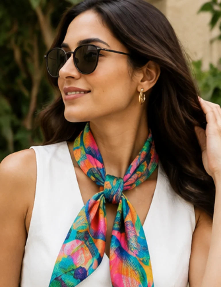 Women's Scarf - Chromatic Layers