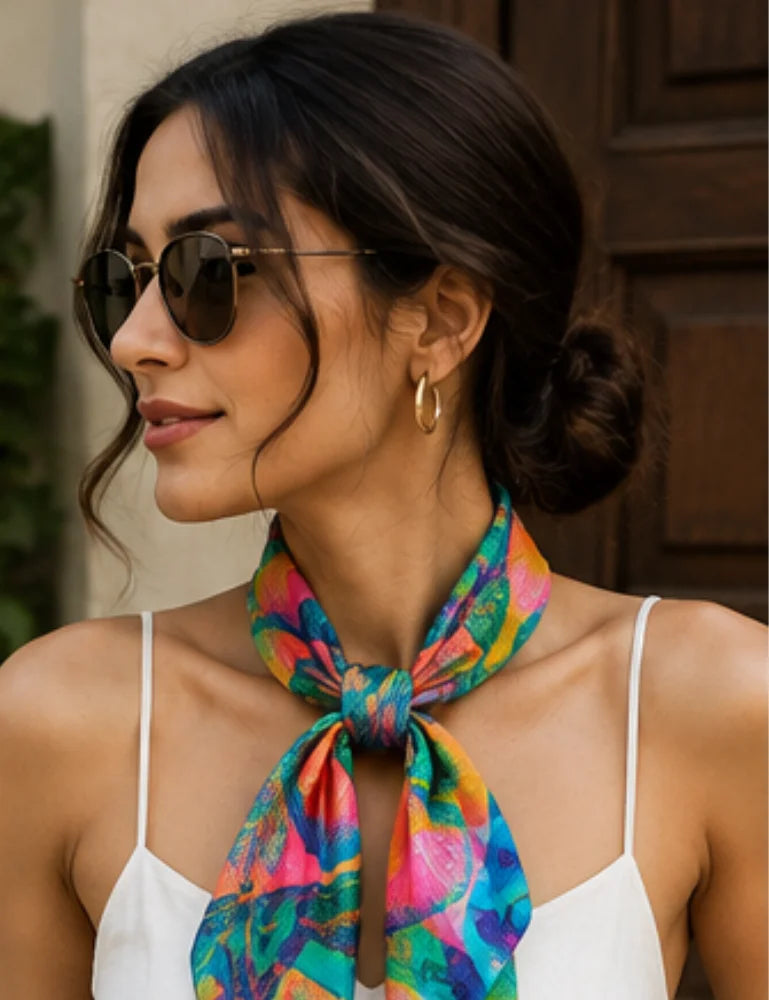 Women's Scarf - Chromatic Layers