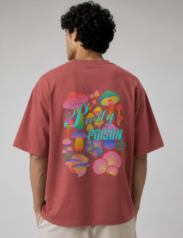 Men’s Oversized T-Shirt – Pretty Poison