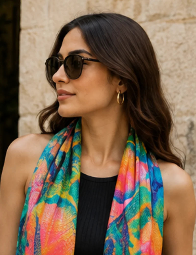 Women's Scarf - Chromatic Layers