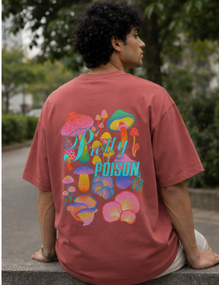 Men’s Oversized T-Shirt – Pretty Poison