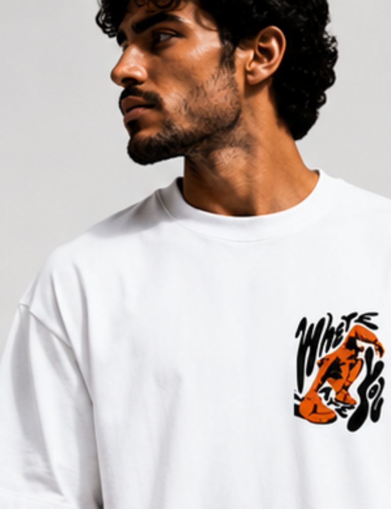 Men’s Premium Oversized T-Shirt – Where Are You