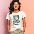 Women's Discover the Unknown Graphics Printed T-Shirt