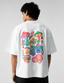 Men’s Oversized T-Shirt – Pretty Poison - White#-Creativeya.com