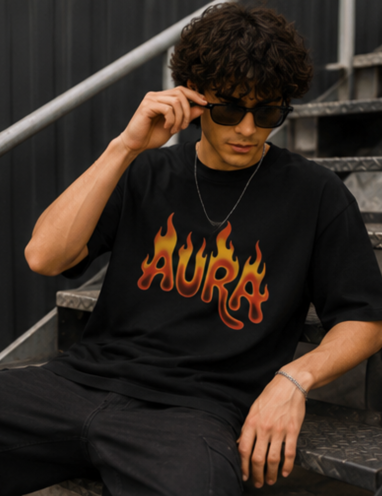 Men's Oversized T-Shirt – Aura