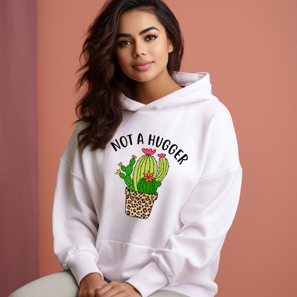 Women's Not A Hugger Sarcastic Quotes Hoodies Main image