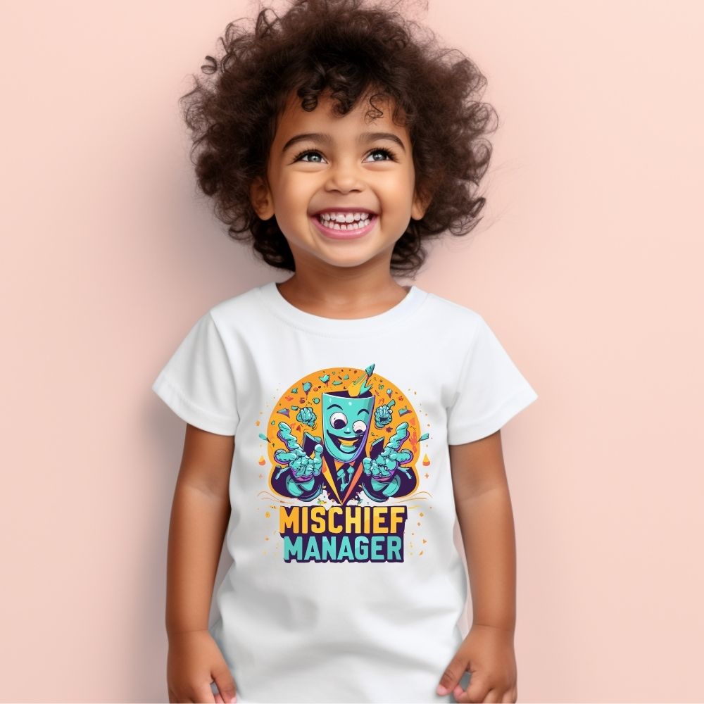 Toddler's Mischief Manager New Graphics Printed T-Shirt