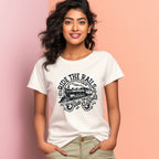 Women's Ride The Rails Graphics Printed T-Shirt