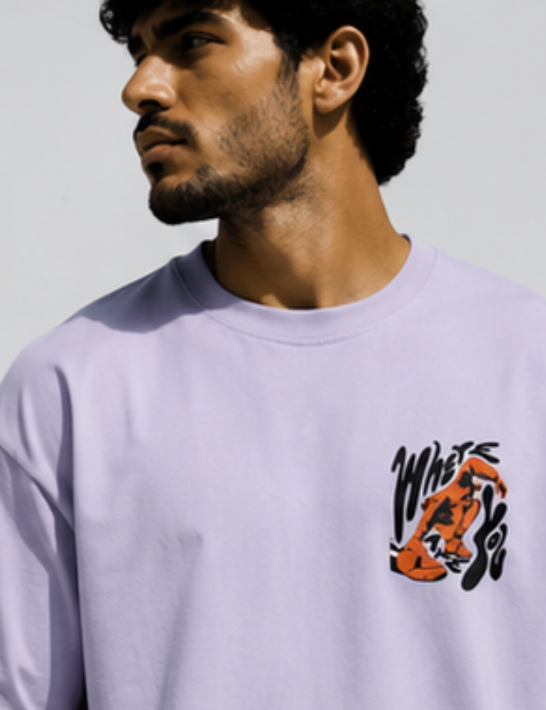Men’s Premium Oversized T-Shirt – Where Are You