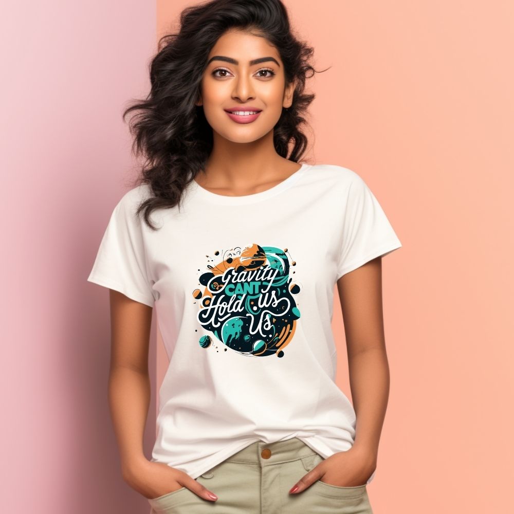 Women's Gravity Cant Hold Us Graphics Printed T-Shirt