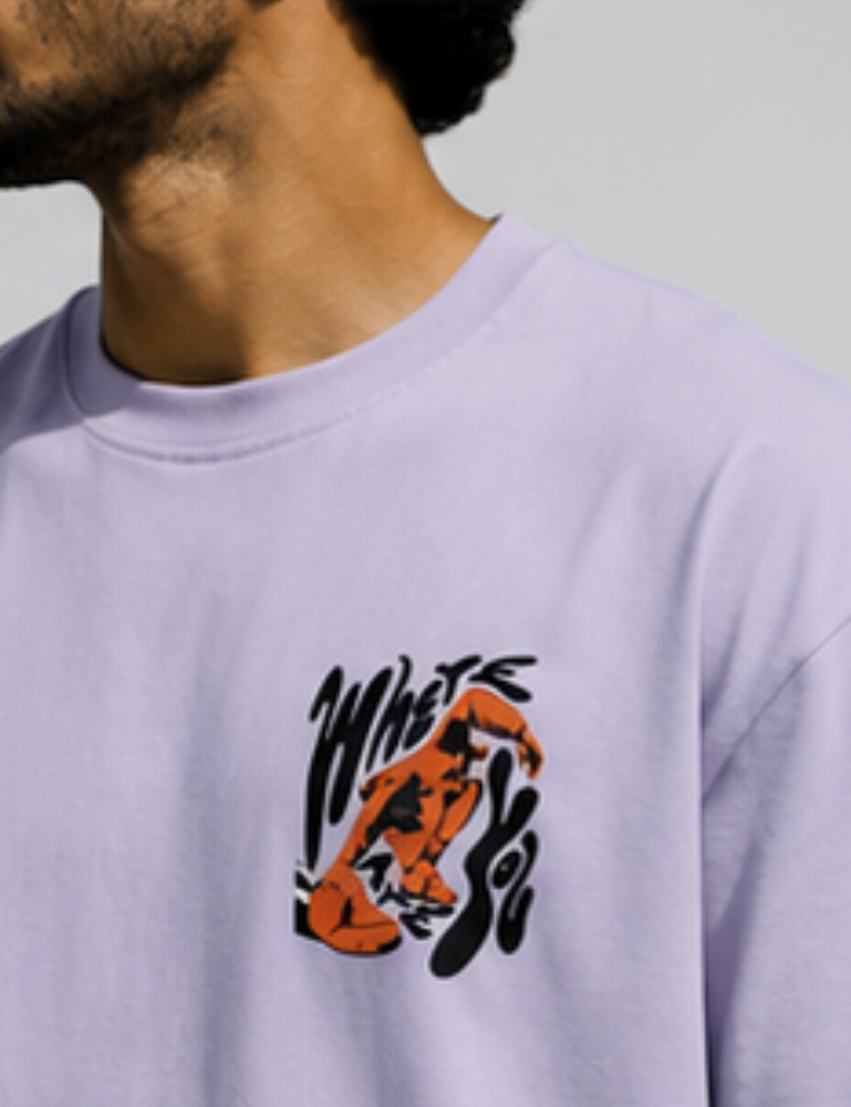 Men’s Premium Oversized T-Shirt – Where Are You