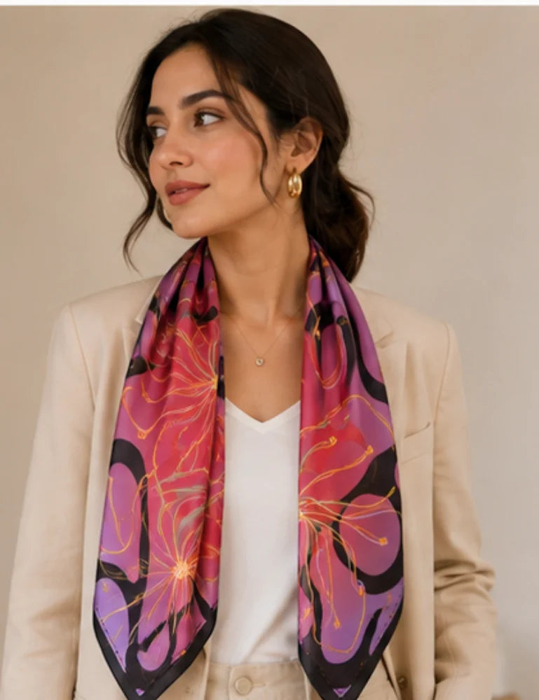 Women's Scarf -  Color Weave