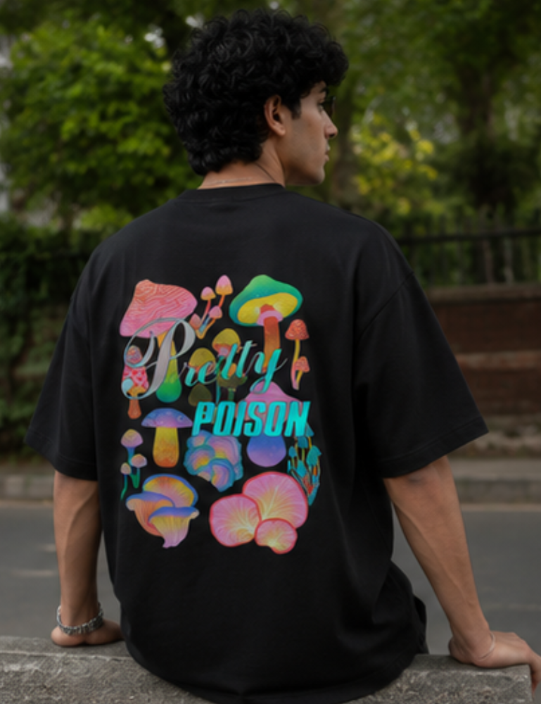 Men’s Oversized T-Shirt – Pretty Poison