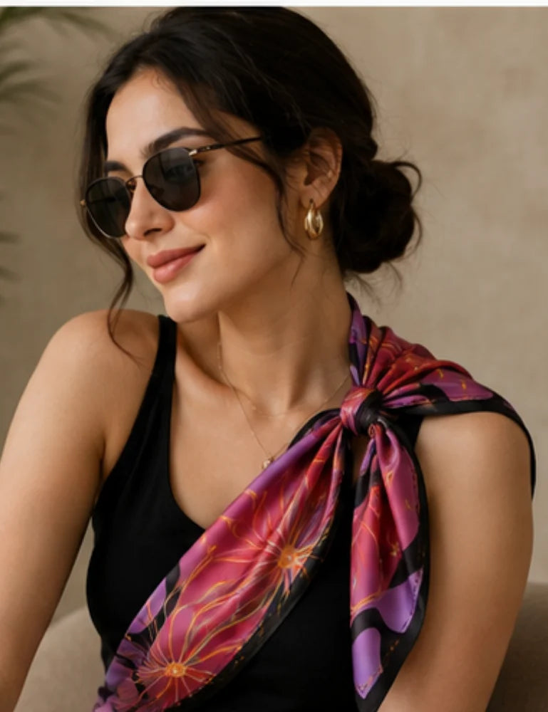 Women's Scarf -  Color Weave