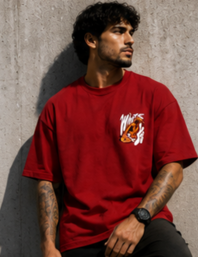 Men’s Premium Oversized T-Shirt – Where Are You