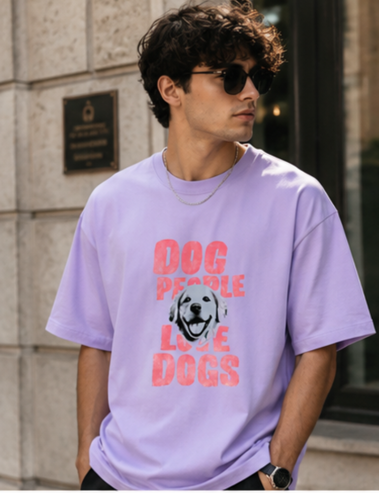 Men's Oversized T-Shirt – Dog Lover