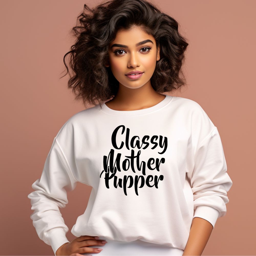 Women's Classy Mother Pupper Graphics Printed Sweatshirts