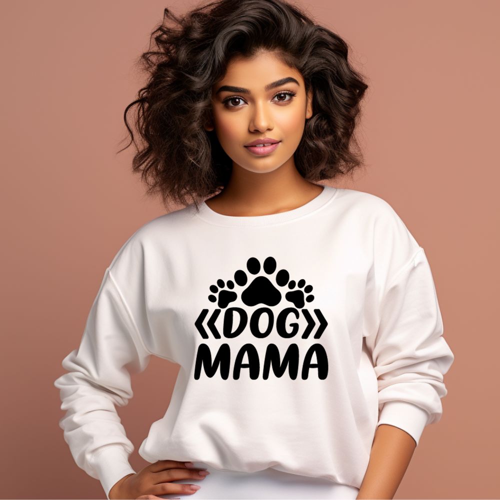 Women's Dog Mama Graphics Printed Sweatshirts__1Creativeya.com