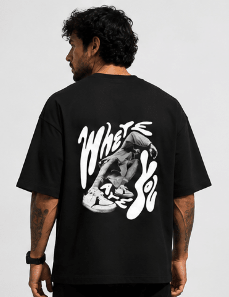 Men’s Premium Oversized T-Shirt – Where Are You - #-Creativeya.com Main image