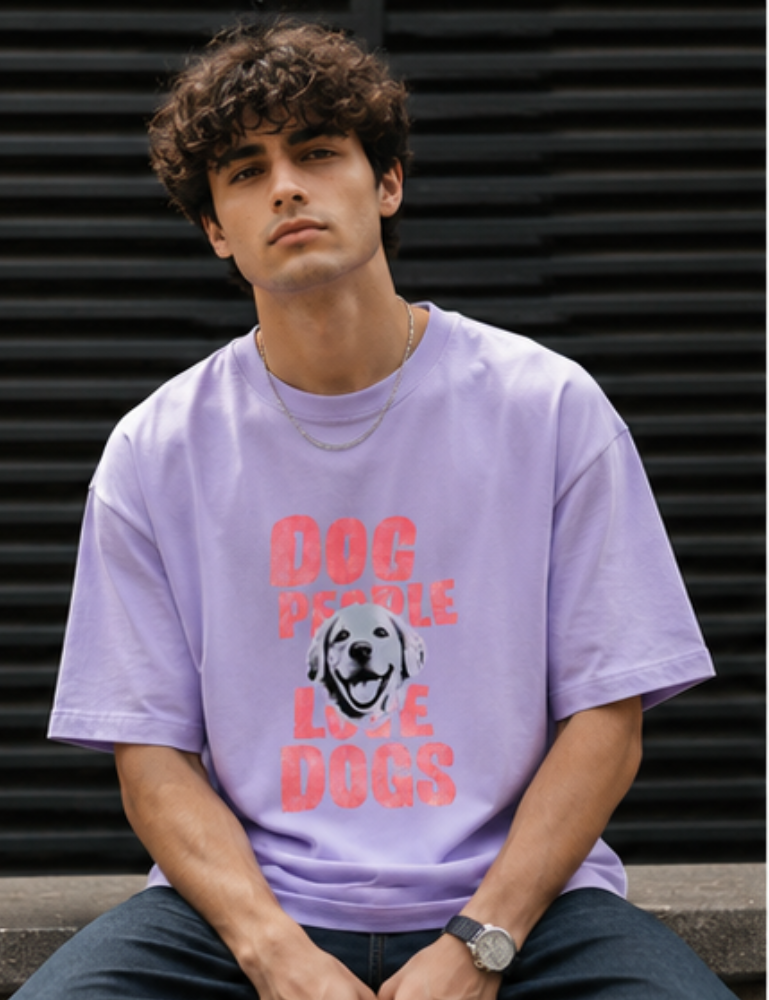 Men's Oversized T-Shirt – Dog Lover