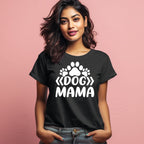 Women's Dog Mama Graphics Printed T-Shirt