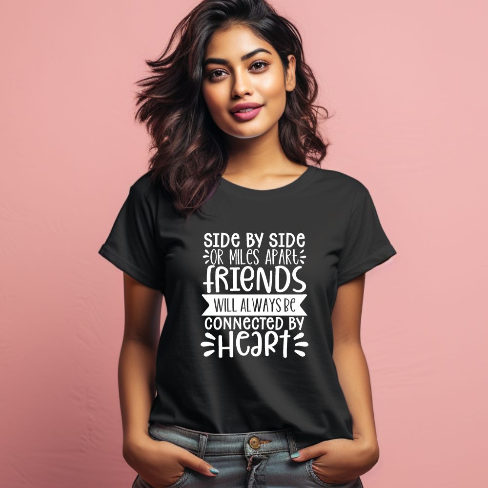 Women's Friendship Quote Printed T-Shirt Main image